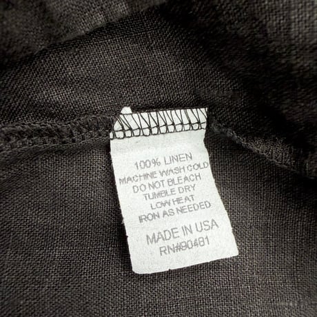 1990's-2000's USA MADE Linen fabric pullover short sleeve shirt