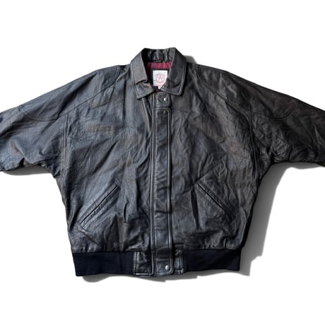1990's Dolman sleeve leather jacket