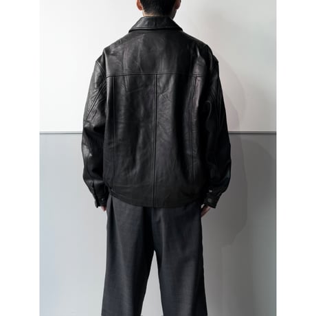 2000's Black Leather Drizzler Jacket