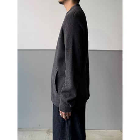 "BANANA REPUBLIC" Wool × Cotton Double-Zipper Knit Blouson