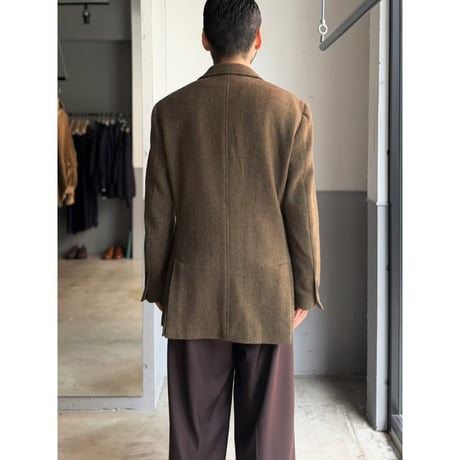 1990's-2000's "Polo by Ralph Lauren" ITALY MADE Herringbone wool 2way collar jacket