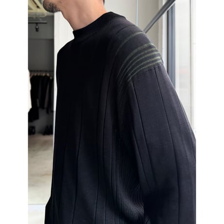 2000's "JHANE BARNES" Irregular rib silk knit pullover