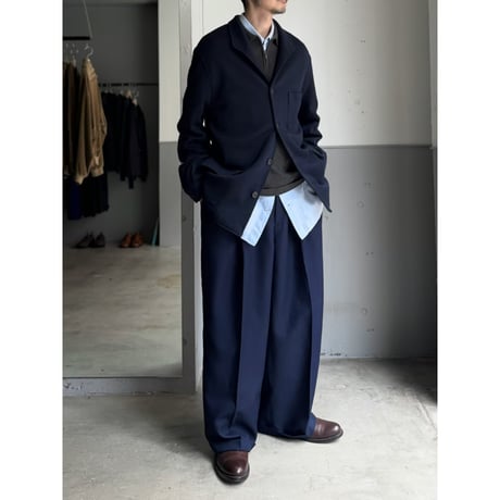 2000's "BURERRY" 100% Wool knit fabric teba jacket