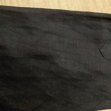 2000's "claiborne" Linen / Silk fabric embroidery design long sleeve shirt