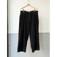 1990's-2000's Wide-wale corduroy wide silhouette 2tuck slacks pants