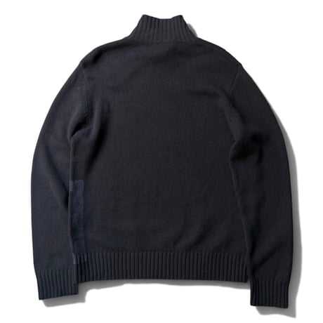 2000's "DKNY JEANS" Cashmere blend asymmetrical zipper knit sweater
