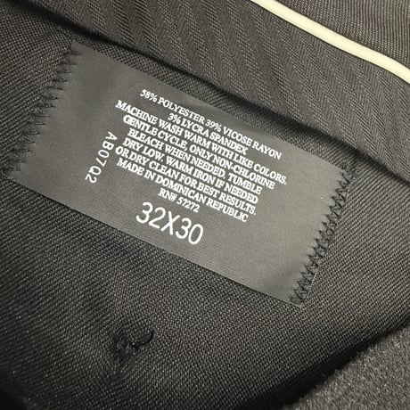 (Dead Stock) 2000's "PERRY ELLIS PORTFOLIO" Viscose blend 2tuck slacks pants