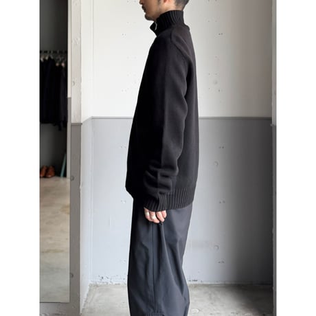 2000's "DKNY JEANS" Cashmere blend asymmetrical zipper knit sweater