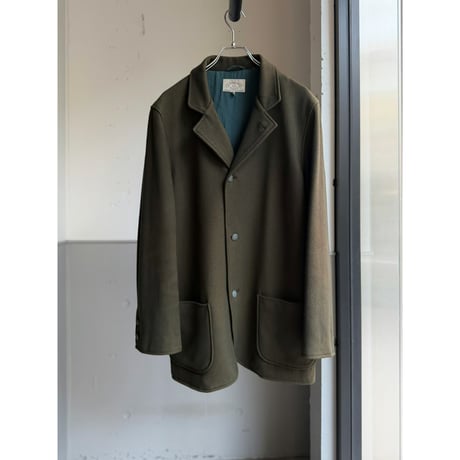 1990's "ARMANI JEANS" Wool blend four button padding jacket