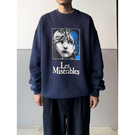 1990's-2000's "Les Miserables" Printed Sweat Shirt