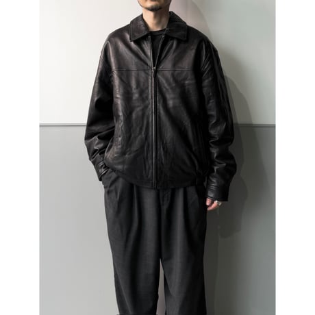 2000's Black Leather Drizzler Jacket