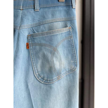 〜1980's "Levi's ACTION SLACKS" Faded color semi-flare pants