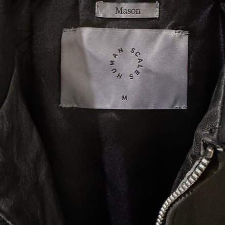 Double zipper Black Leather Jacket