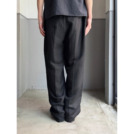 2000's Linen / Viscose fabric wide silhouette relaxing pants