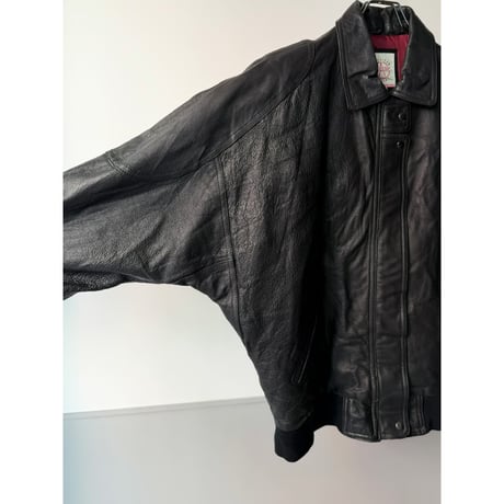 1990's Dolman sleeve leather jacket