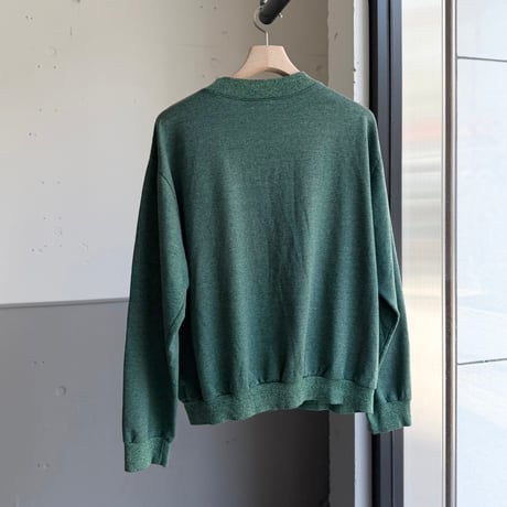 1990's Heather color henley necked sweat shirt