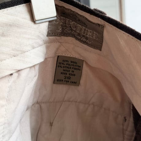 1990's Wool blend 2tuck slacks pants
