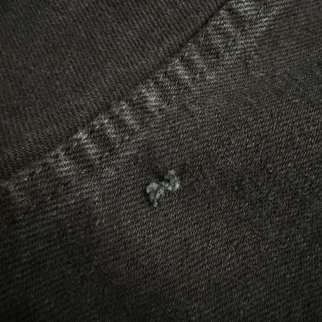 1990's CANADA MADE Blue black color 4pocket trucker jacket