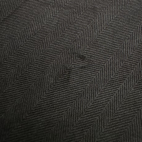 2000's〜 Black silk fabric 2tuck slacks pants
