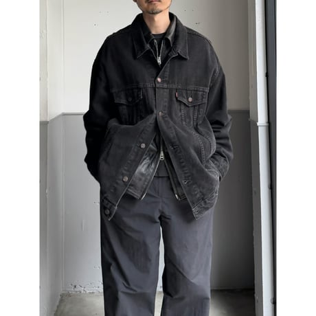 Early 2000's "Levi's" Black Denim Trucker Jacket