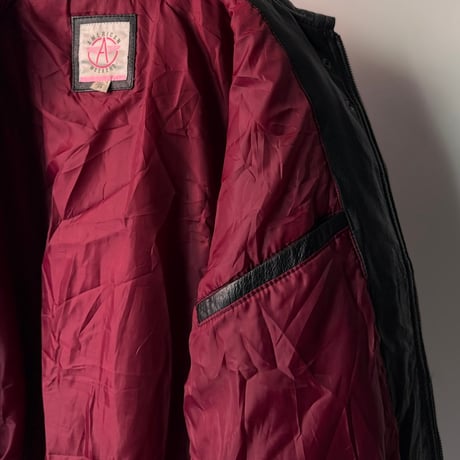 1990's Dolman sleeve leather jacket