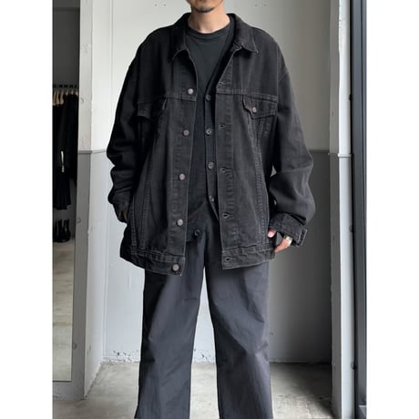 Early 2000's "Levi's" Black Denim Trucker Jacket