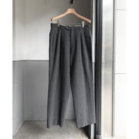 1980's-1990's ITALY MADE Wool Blend 2tuck Slacks Pants