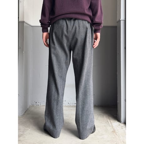 1980's-1990's ITALY MADE Wool Blend 2tuck Slacks Pants