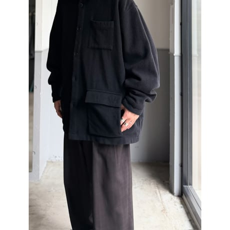 1990's "pierre cardin" Wool × Nylon Fabric 5pocket Relaxing Jacket