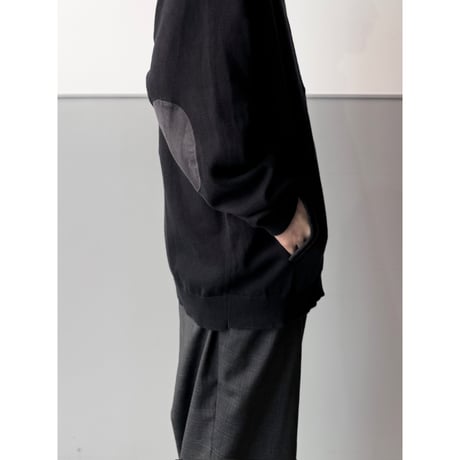 2000's〜 "claiborne" Double Zipper Cotton Knit Sweater