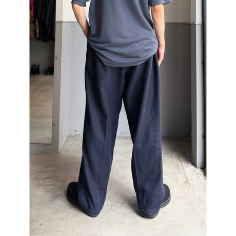 1990's Ramie × Cotton 2tuck slacks pants