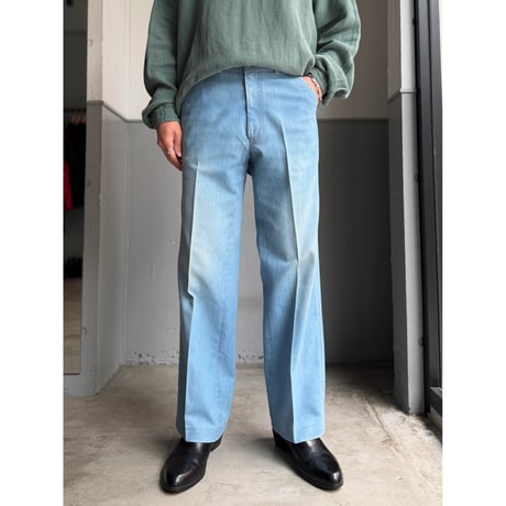 〜1980's "Levi's ACTION SLACKS" Faded color semi-flare pants