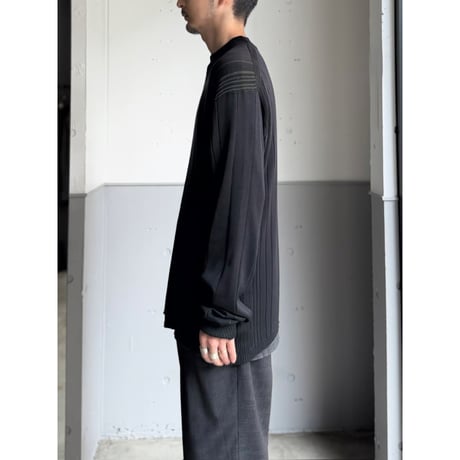 2000's "JHANE BARNES" Irregular rib silk knit pullover