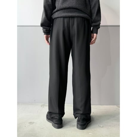 1990's "ARMANI COLLEZIONI" ITALY MADE Wool blend amundsen fabric tuck slacks pants