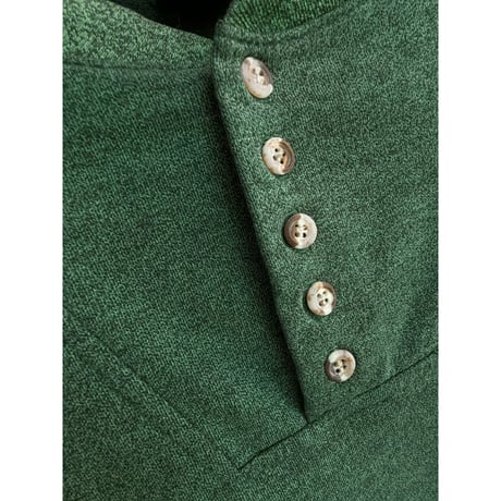 1990's Heather color henley necked sweat shirt