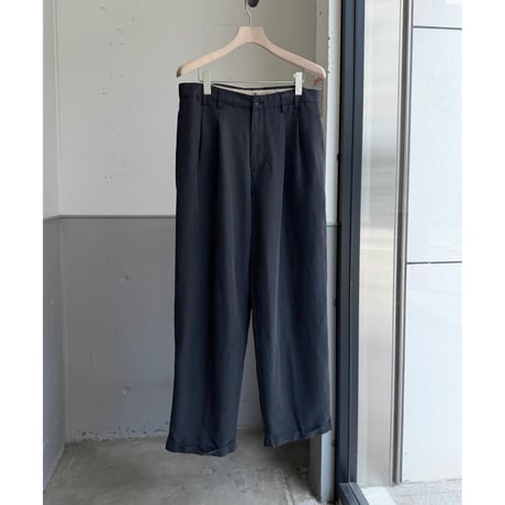 2000's Rayon blend 2tuck slacks pants