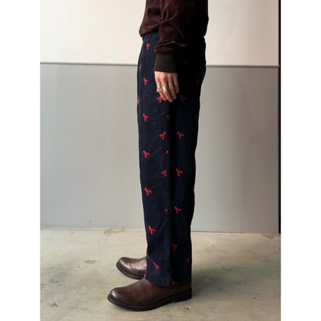 1990's "Polo by Ralph Lauren" USA MADE Lobster embroidered corduroy pants