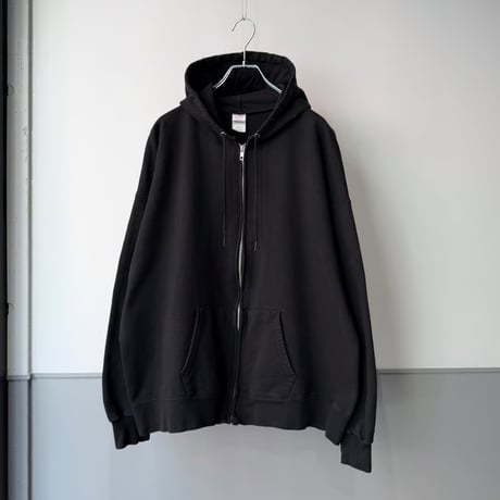 2000's〜 "Hanes Ultimate Cotton" Black Color Full-Zip Hoodie