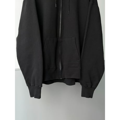 2000's〜 "Hanes Ultimate Cotton" Black Color Full-Zip Hoodie