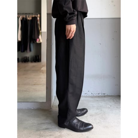 1980's-Early 1990's Linen × Rayon 3tuck slacks pants