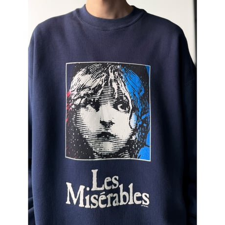 1990's-2000's "Les Miserables" Printed Sweat Shirt