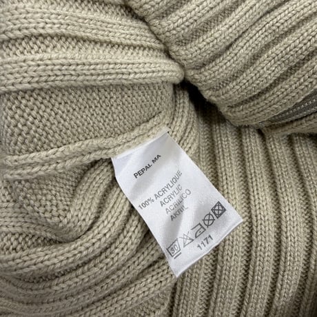 2000's〜 Asymmetrical zipper design rib knit sweater