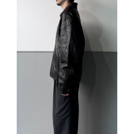 2000's Black Leather Drizzler Jacket