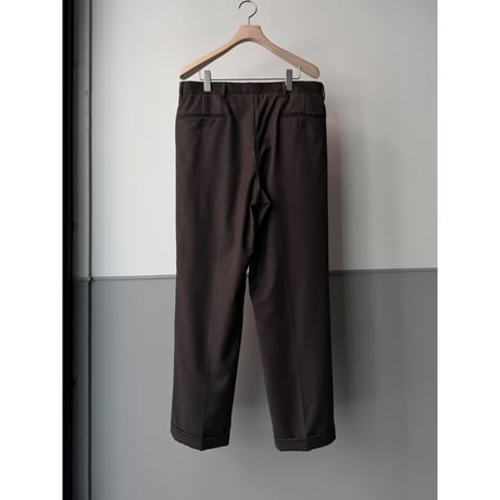 2000's "ZIGNONE" ITALY MADE Cashmere blend 2tuck slacks pants