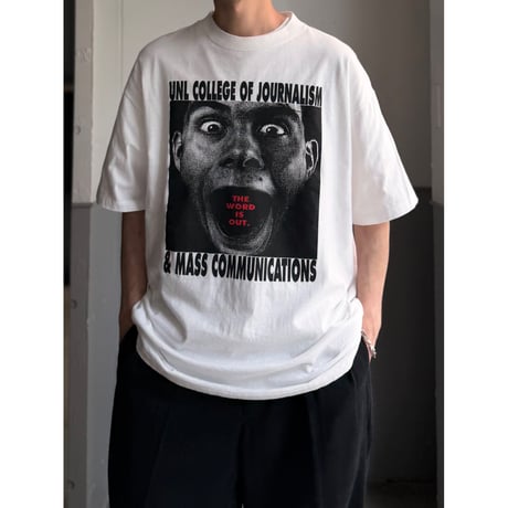 1990's "UNL COLLEGE OF JOURNALISM & MASS COMMUNICATIONS" Printed Tee