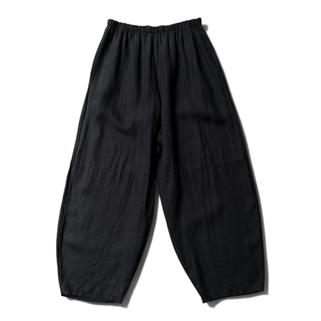 2000's "bryn WALKER" Black linen fabric wide silhouette relaxing pants