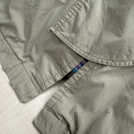 1990's "Polo by Ralph Lauren" One Panel Sleeve cotton zip up hooded jacket
