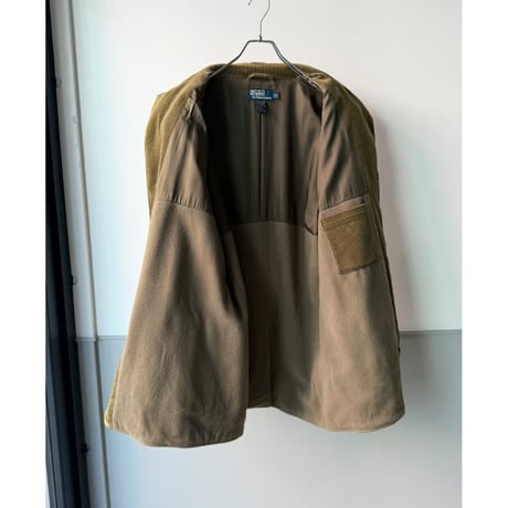 1990's-2000's "Polo by Ralph Lauren" Leather Switching Design 4pocket Corduroy Jacket