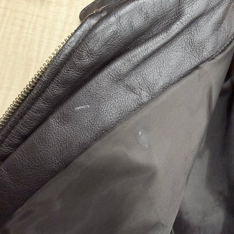 1990's-2000's Brown Color Leather Drizzler Jacket