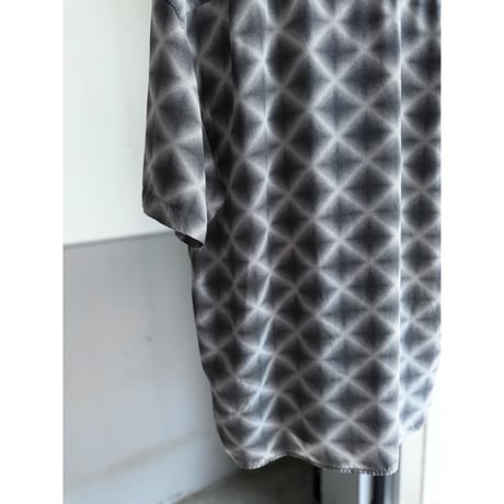 1990's Open collar plaid shirt